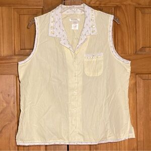 NWOT Vintage Secret Treasures Sleepwear Sleeveless Pajama Top Size XL